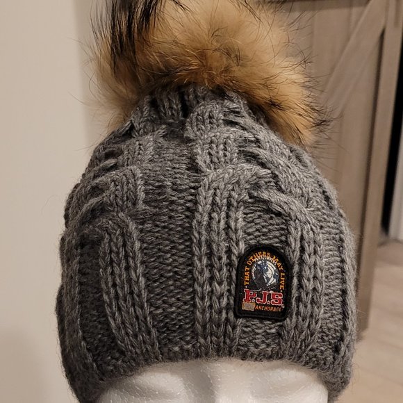 PARAJUMPER  winter cable hat, gray color - Picture 1 of 12